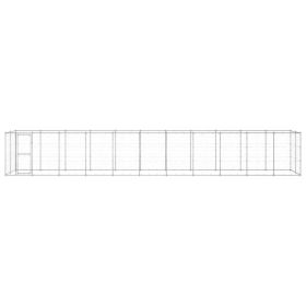 Outdoor Dog Kennel Galvanized Steel 286.5 ftÂ²