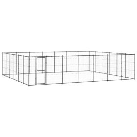 Outdoor Dog Kennel Steel 547 ftÂ²