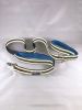 Double handle reflective leash Blue