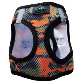 American River Choke Free Dog Harness Camouflage Collection (Color/Design: Orange)