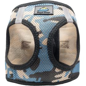American River Choke Free Dog Harness Camouflage Collection (Color/Design: Blue)
