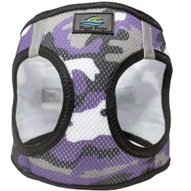 American River Choke Free Dog Harness Camouflage Collection (Color/Design: Purple)