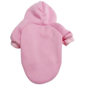 Pet Sweatshirt With Hoodie; Machine Washable Sweater For Dogs Puppies Sweater Clothes Apparel (Color: pink)
