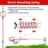 Dog Tie Out Cable Long Dog Leash Chew Proof Lead Dog Chain with Durable Spring 360Â° Rotatable Clips PVC Case for Outside Yard Caming